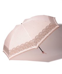 LANVIN Collection(umbrella)(ランバンコレクション（傘）)/LANVIN COLLECTION 折りたたみ傘 ”サテンレース”/ピンク