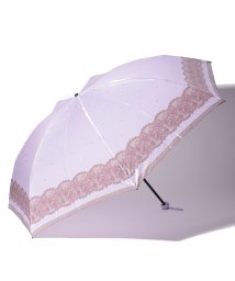 LANVIN Collection(umbrella)(ランバンコレクション（傘）)/LANVIN COLLECTION 折りたたみ傘 ”サテンレース”/ラベンダー