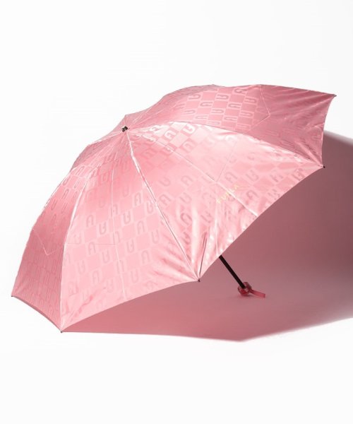 FURLA(フルラ)/FURLA（フルラ）折りたたみ傘　モノグラムジャガード/ピンク