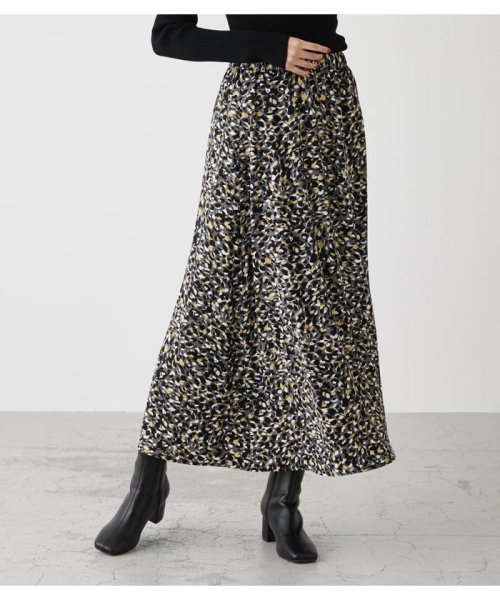 AZUL by moussy(アズールバイマウジー)/LEOPARD PATTERN NARROW SKIRT/柄BLK5