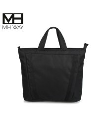 MHWAY(エムエイチウェイ)/MH WAY エムエイチウェイ バッグ トートバッグ ショルダー メンズ レディース 12L BELL SHOPPER ブラック グレー ライトグレー 黒 MH/ブラック