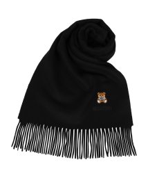 MOSCHINO/モスキーノ MOSCHINO マフラー レディース メンズ MUFFLER ブラック ホワイト グレー チャコールグレー ベージュ 50124 M5293/503017241