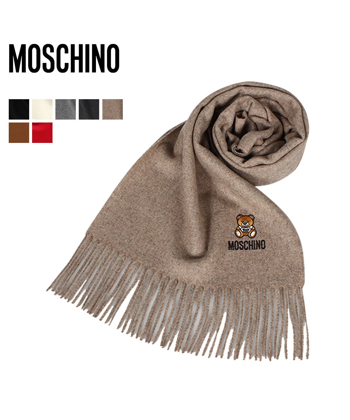 モスキーノ MOSCHINO マフラー レディース メンズ MUFFLER ブラック ...