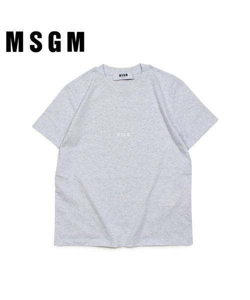 MSGM(MSGM)/MSGM エムエスジーエム Tシャツ 半袖 レディース MICRO LOGO T－SHIRT グレー MDM100 94/その他