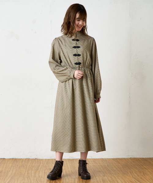 セール ピーチチャイナボタンワンピース オリーブデオリーブ Olive Des Olive Magaseek