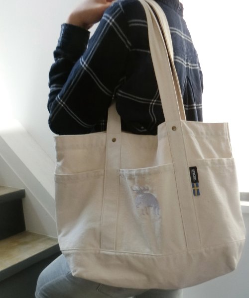 Moz 帆布トートバッグ Ll ナチュラル モズ Moz Magaseek