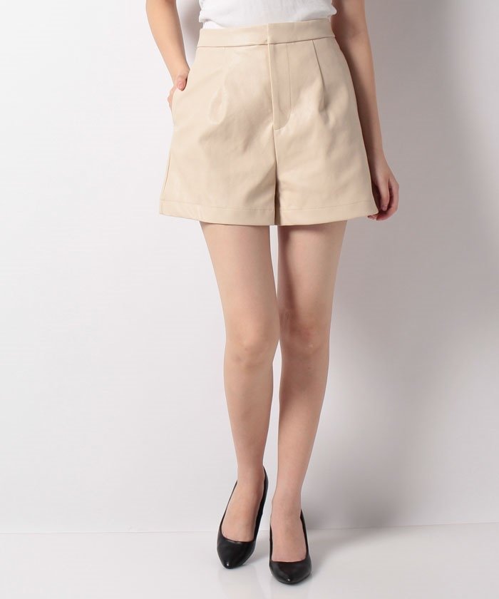 セール フェイクレザーショートパンツ イング Ingni Magaseek