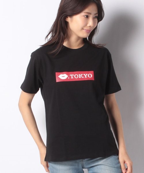 KISSTOKYO(KISSTOKYO)/BOX LOGO T－Shirt/ﾌﾞﾗｯｸ