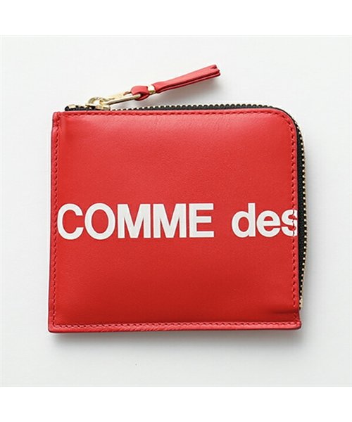 COMME des GARCONS(コムデギャルソン)/【COMME DES GARCONS(コムデギャルソン)】SA3100HL HUGE LOGO L字ファスナー コインケース ミニ財布 小銭入れ RED メンズ/RED