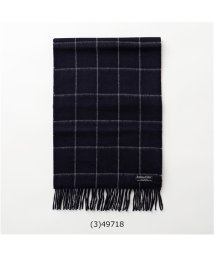 Joshua Ellis(ジョシュアエリス)/【Joshua Ellis(ジョシュアエリス)】Classic Brushed Cashmere Scarf 30×180 カシミヤ マフラー ストール チェッ/ブラック系