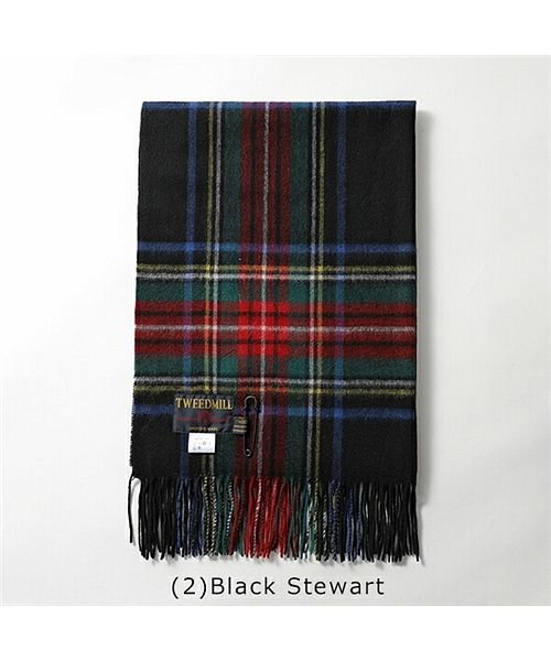 Tweed Mill ツイードミル Lambswool Knee Rug 70 190 ウール 大判ストール マフラー チェック柄 ピン付き レディース ツイードミル Tweed Mill Magaseek