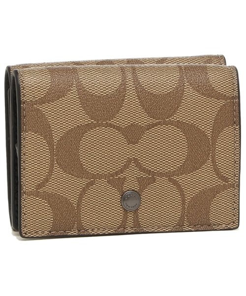 コーチ 折財布 アウトレット メンズ Coach F Qbtn2 タン コーチ Coach Magaseek
