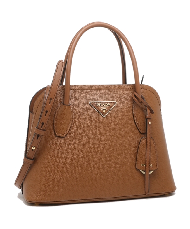 プラダ ハンドバッグ ショルダーバッグ レディース サフィアーノキュイール PRADA 1BA295 2ERX F0046 OOO ブラウン お徳用 プラダ ハンドバッグ サフィアーノ ハンドバッグ