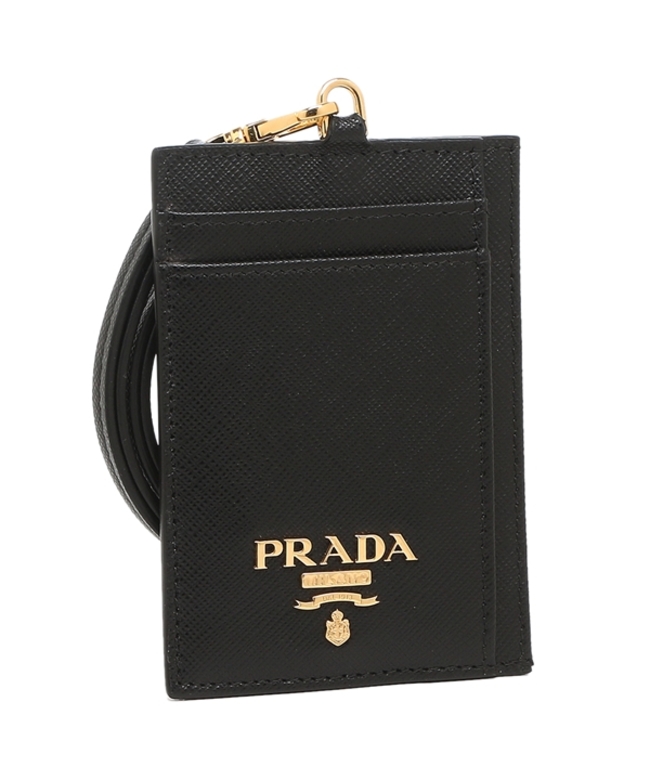 プラダ カードケース レディース サフィアーノメタルオロ PRADA 1MC074 QWA F0002 ブラック