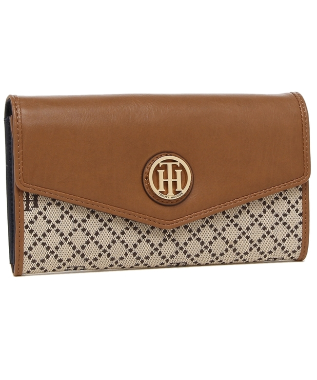 トミーヒルフィガー 長財布 アウトレット レディース TOMMY HILFIGER 6941014 272 ベージュマルチ トミーヒルフィガー 長財布 アウトレット レディース TOMMY HILFIGER 6941014 272 ベージュマルチ