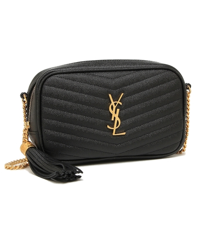 【良品】YSL イヴ サン ローラン ベロア ショルダーバッグ