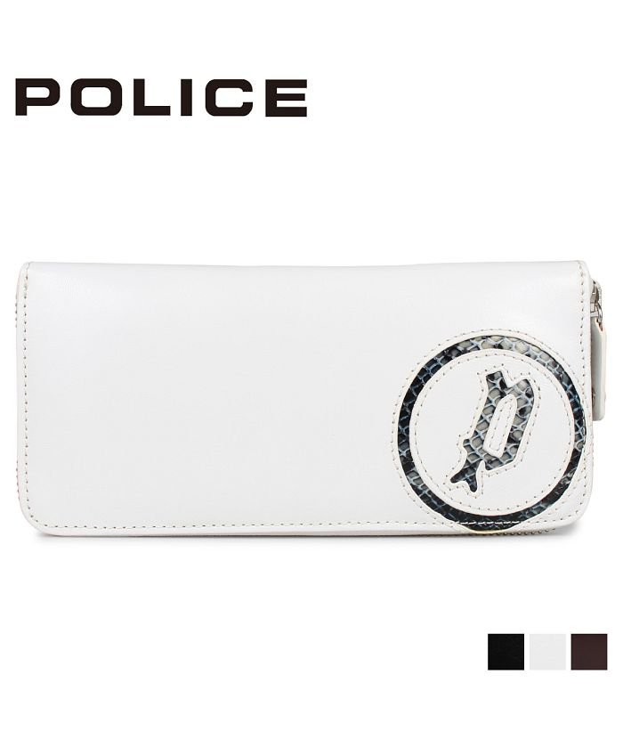 ポリス Police 財布 長財布 メンズ イーブン ラウンドファスナー Even Wallet ブラック ホワイト ブラウン 黒 白 Pa 5508 ポリス Police Magaseek
