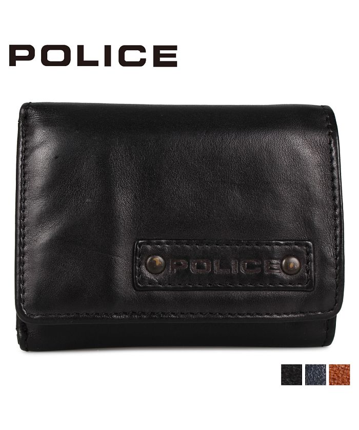 ポリス POLICE 財布 二つ折り メンズ ラヴァーレ LAVARE WALLET ブラック ネイビー キャメル 黒 PA－59605