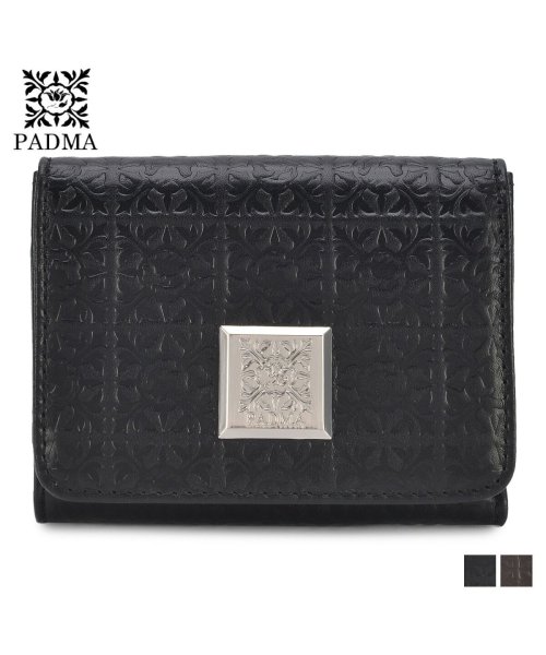 PADMA(パドマ)/パドマ PADMA 財布 三つ折り メンズ レディース WALL ブラック ブラウン 黒 PAD－30250/ブラック