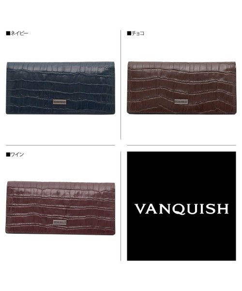 VANQUISH(ヴァンキッシュ)/ヴァンキッシュ VANQUISH 財布 長財布 メンズ レディース LONG WALLET ネイビー ブラウン ワイン VQM－40520/その他