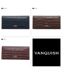 VANQUISH(ヴァンキッシュ)/ヴァンキッシュ VANQUISH 財布 長財布 メンズ レディース LONG WALLET ネイビー ブラウン ワイン VQM－40520/ネイビー