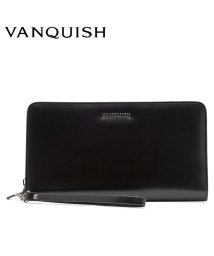 VANQUISH/ヴァンキッシュ VANQUISH パスポートケース パスケース カードケース メンズ ラウンドファスナー 本革 PASSPORT CASE ブラック 黒 VQM/503467130