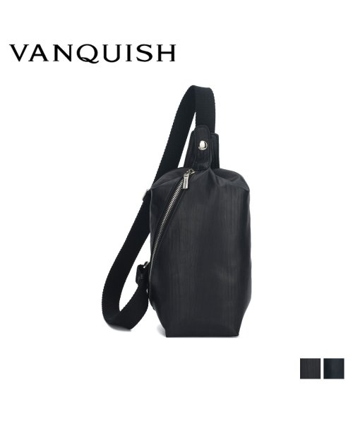 VANQUISH(ヴァンキッシュ)/ヴァンキッシュ VANQUISH バッグ ウエストバッグ ボディバッグ メンズ 撥水 BODY BAG ブラック ネイビー 黒 VQM－41530/ブラック