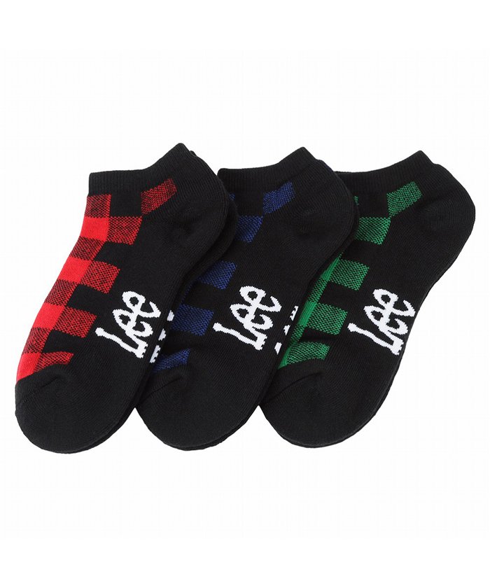 Lee リー スニーカーソックス バッファローチェック 3足組 Ad6051a323 マックハウス メンズ Mac House Men Magaseek