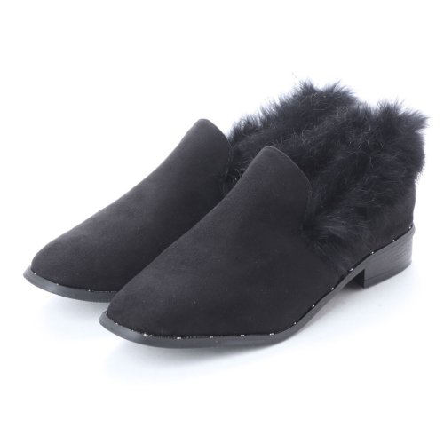 3cm ヒール ファー付き オペラシューズ アタガール Atta Girl Magaseek 3cm ヒール ファー付き オペラシューズ アタガール Atta Girl Magaseek