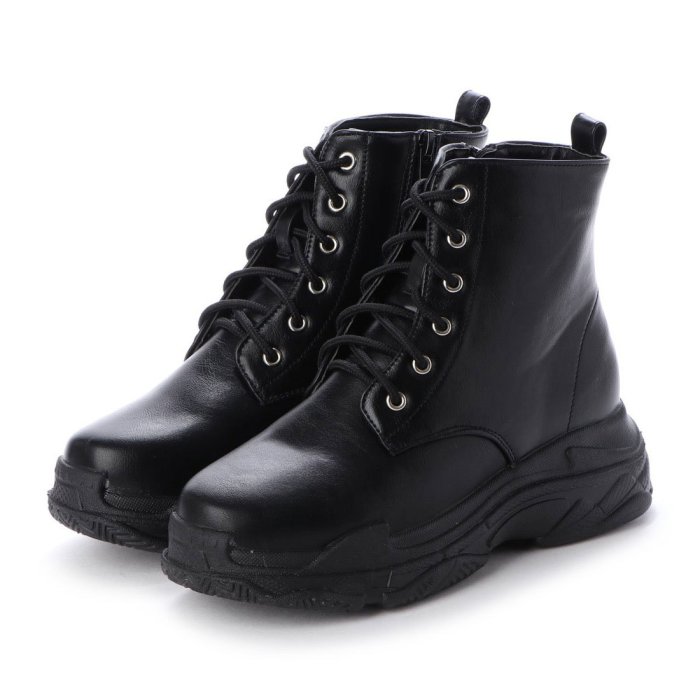 5cm ヒール レースアップ スニーカー ブーツ アタガール Atta Girl Magaseek