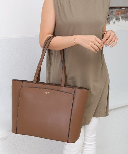 UNGRID bag(アングリッド　バッグ)/スムース A4多機能トートBAG/OAK