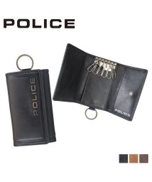 POLICE(ポリス)/ポリス POLICE キーケース キーホルダー メンズ 5連 レザー EDGE KEY CASE ブラック キャメル ダーク ブラウン 黒 PA－58003/ブラック