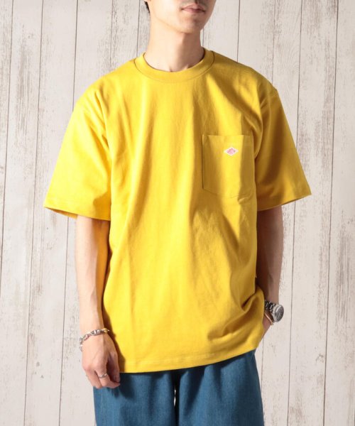 GLOSTER(GLOSTER)/【DANTON/ダントン】ポケットTシャツ #JD－9041/イエロー