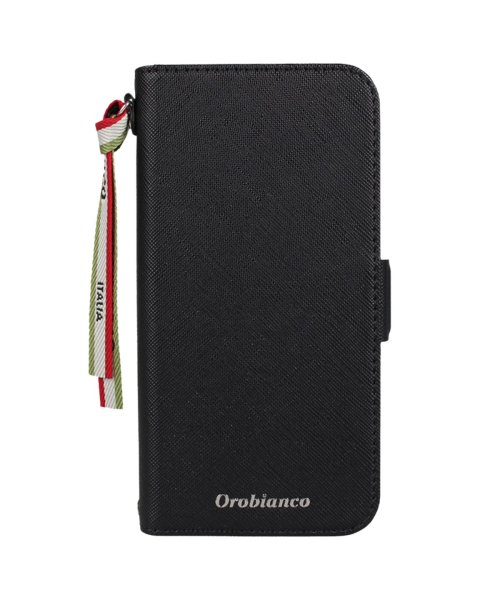 Orobianco(オロビアンコ)/オロビアンコ Orobianco iPhone 12 mini 12 12 Pro ケース スマホ 携帯 手帳型 アイフォン メンズ レディース サフィアーノ調/ブラック