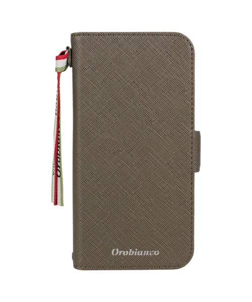 Orobianco(オロビアンコ)/オロビアンコ Orobianco iPhone 12 mini 12 12 Pro ケース スマホ 携帯 手帳型 アイフォン メンズ レディース サフィアーノ調/カーキ