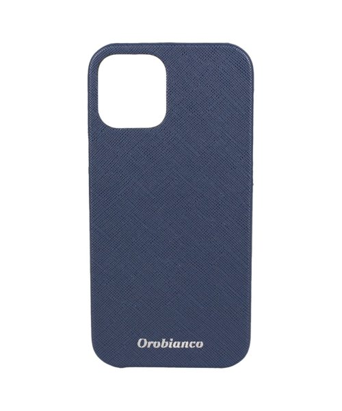 Orobianco(オロビアンコ)/オロビアンコ Orobianco iPhone 12 mini 12 12 Pro ケース スマホ 携帯 アイフォン メンズ レディース サフィアーノ調 PU /ネイビー