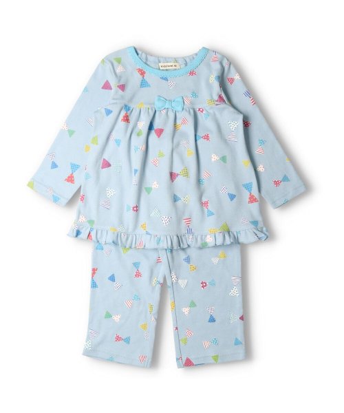 子供服 Kids Foret キッズフォーレ リボン柄 ロゴハート柄女の子パジャマ 90cm 140cm B キッズフォーレ Kids Foret Magaseek