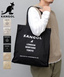 AMS SELECT(エーエムエスセレクト)/KANGOL / カンゴール / 大容量 キャンバス トートバッグ/ブラック