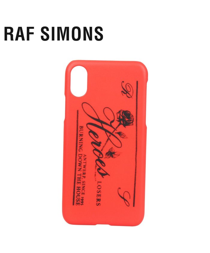 スニークオンラインショップ ラフ シモンズ RAF SIMONS iPhone XS X ケース スマホ 携帯 アイフォン メンズ レディース IPHONE CASE レッド 192−94 ユニセックス その他 iPhoneX/XS 【SNEAK ONLI