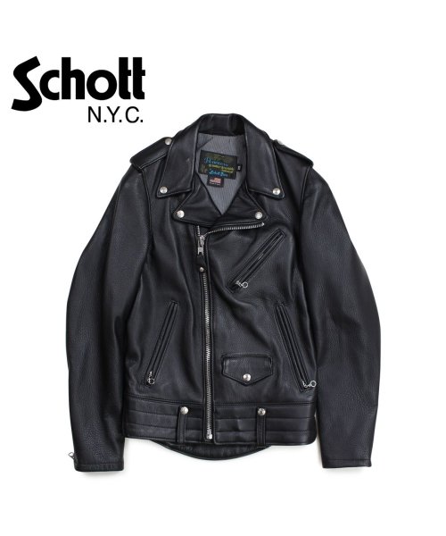 Schott(ショット)/ショット Schott ジャケット ライダースジャケット メンズ MEN NATURAL PEBBLE COWHIDE MOTORCYCLE LEATHER J/その他