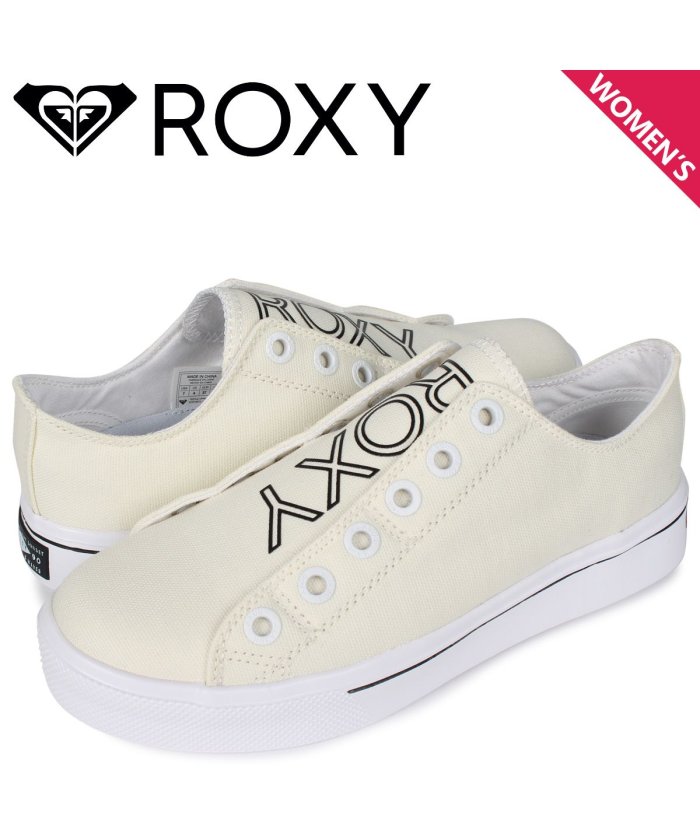 ロキシー Roxy スニーカー スリッポン レディース 2way Light Up Canvas ホワイト 白 Rft4401 ロキシー Roxy Magaseek