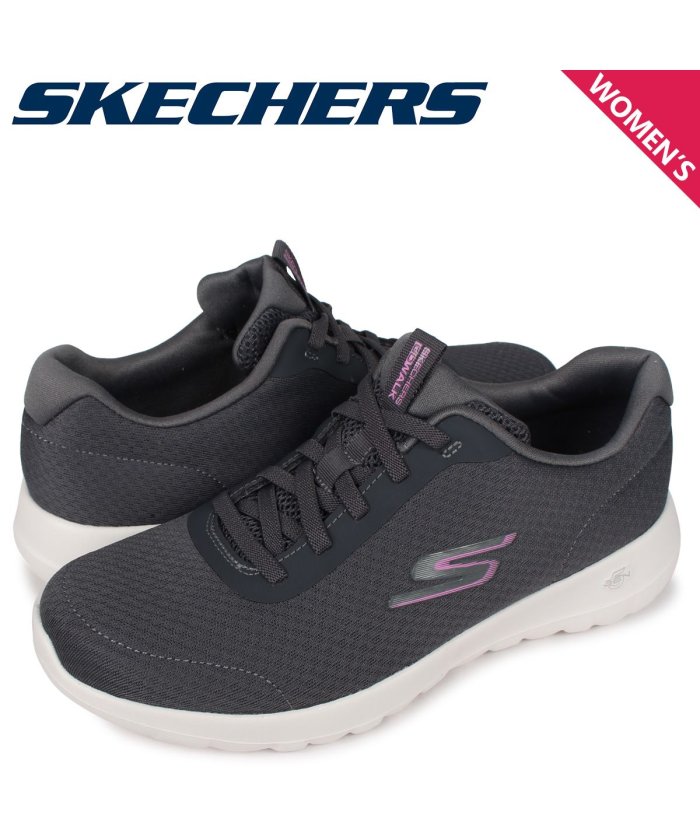 スケッチャーズ Skechers ゴーウォーク ジョイ スニーカー レディース 軽量 Go Walk Joy Ecstatic チャコール グレー スケッチャーズ Skechers Magaseek