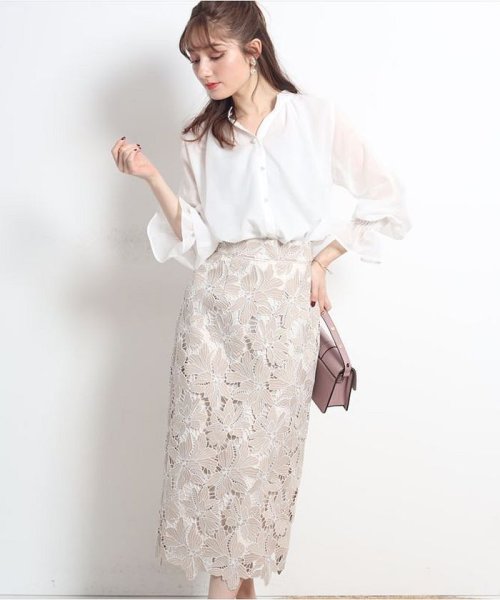 美人百花4月号掲載 前後2wayシアーブラウス アプワイザー リッシェ Apuweiser Riche Magaseek 美人百花4月号掲載 前後2wayシアーブラウス アプワイザー リッシェ Apuweiser Riche Magaseek