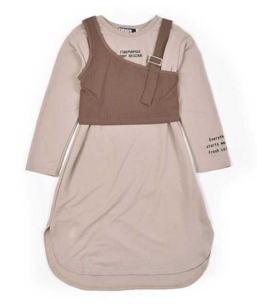 セール ビスチェ 長袖 ワンピース 2点セット 130 160cm ジディー Ziddy Magaseek