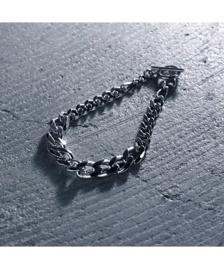 MAISON mou/【YArKA/ヤーカ】silver925 thick big flat & flat & figala  chain bracelet [FFF]/喜平&フィガ/503755473