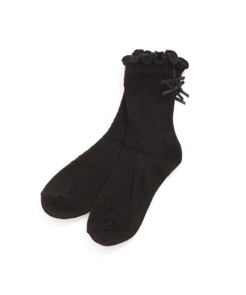 リボン付き ソックス アプレレクール Apres Les Cours Magaseek
