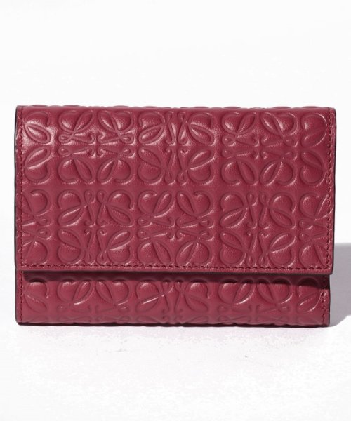 LOEWE(ロエベ)/【LOEWE】ロエベ SMALL VERTICAL ZIP WALLET/RASPBERRY