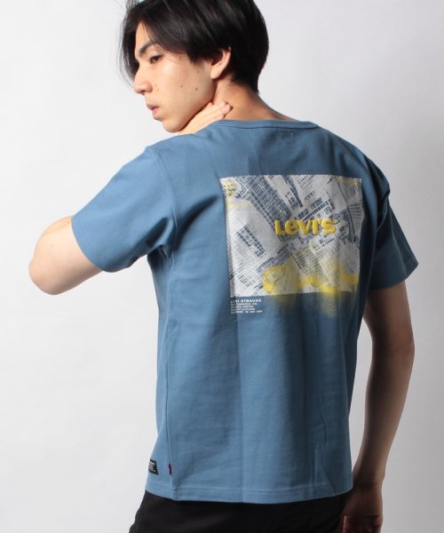 LEVI’S OUTLET(リーバイスアウトレット)/HEAVYWEIGHT GRAPHIC TEE RIVERSIDE BLUE 5/ブルー系