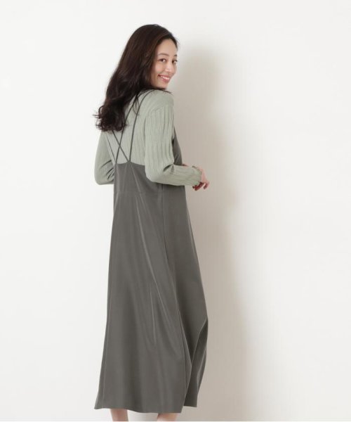 セール 40 Off 洗える パウダータッチサテンキャミワンピース ナチュラルビューティーベーシック Natural Beauty Basic Magaseek