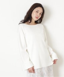 NATURAL BEAUTY BASIC(ナチュラルビューティーベーシック)/[洗える]バックシャンニット/オフ1